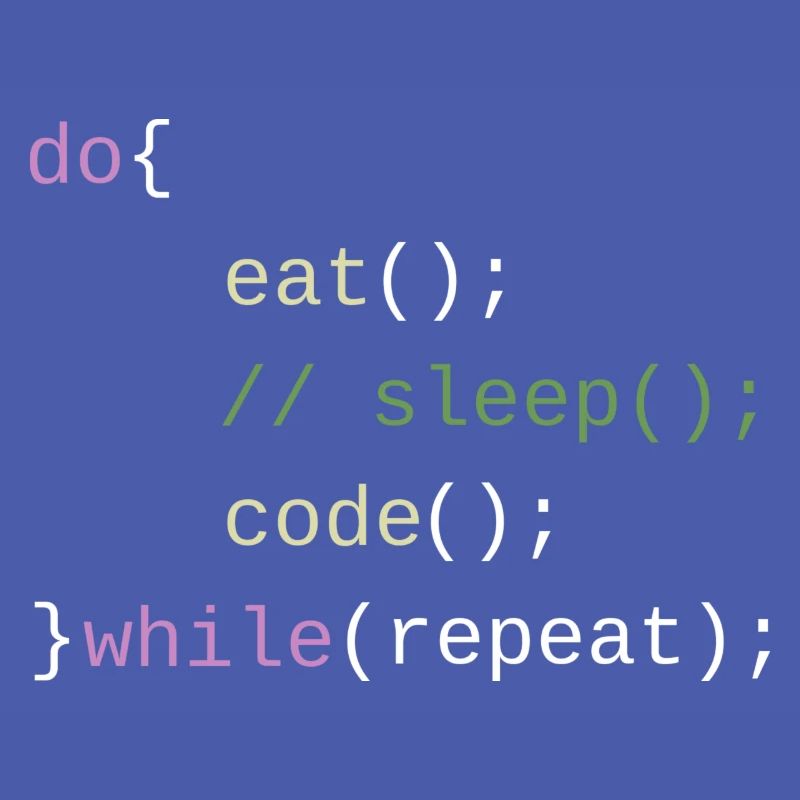 Eat Sleep Code Repeat - Code Design