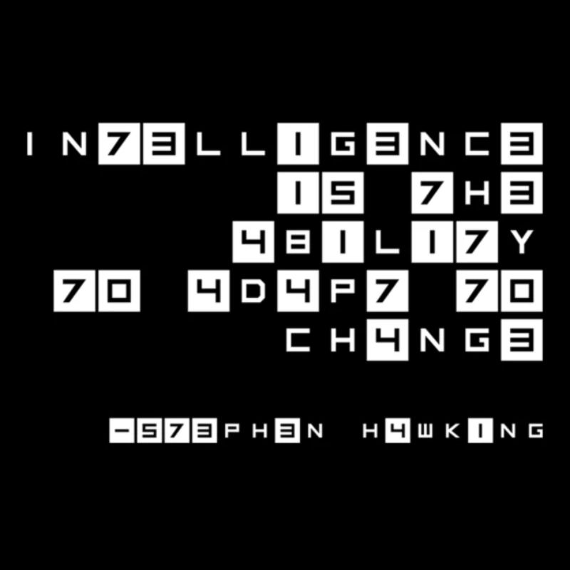 Stephen Hawking Intelligence Leetspeak