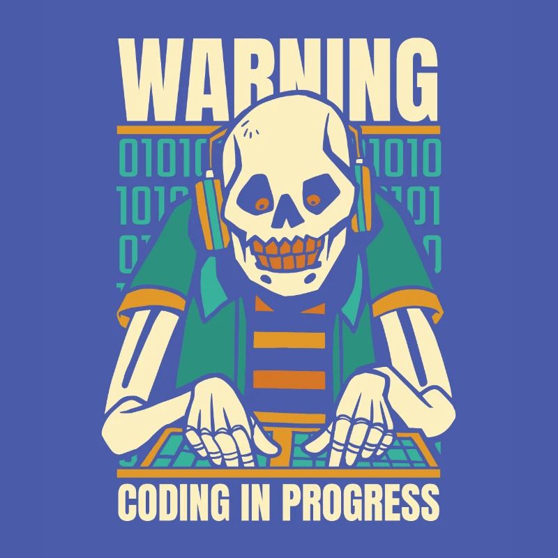 Développeur Coder Programmeur Squelette