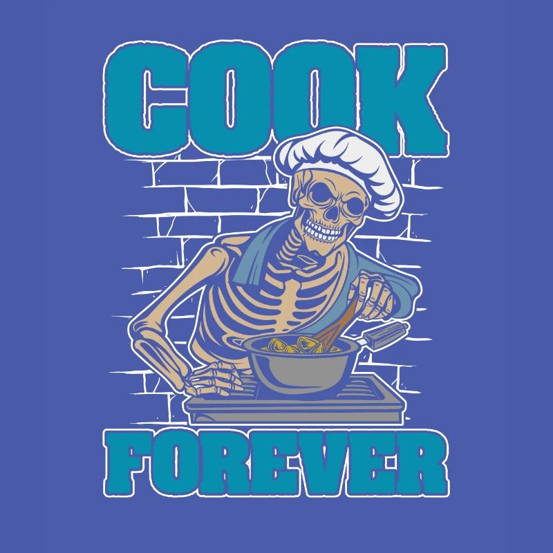 Chef Cooking Skeleton