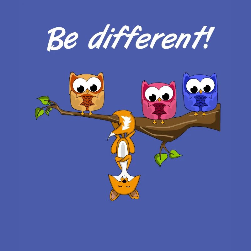 Être différent! - Sweet Fun Saying - Devise du renard