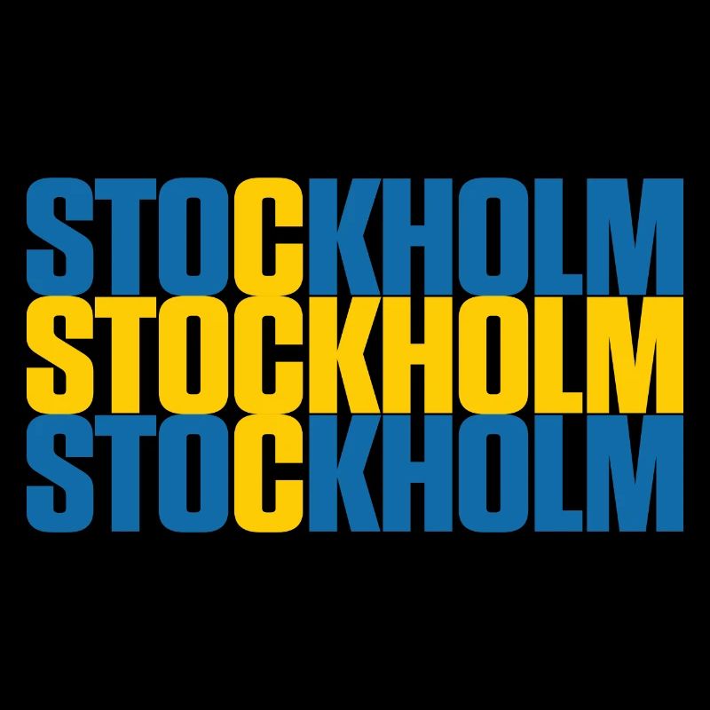 Stockholm Suède Drapeau