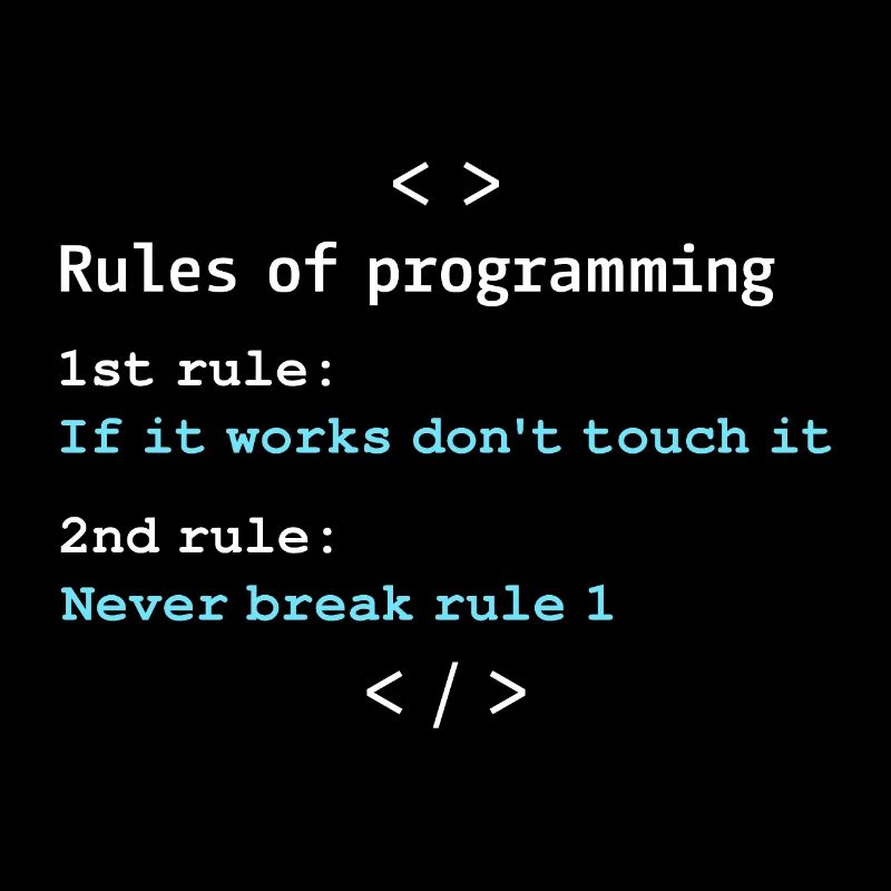Règles de programmation