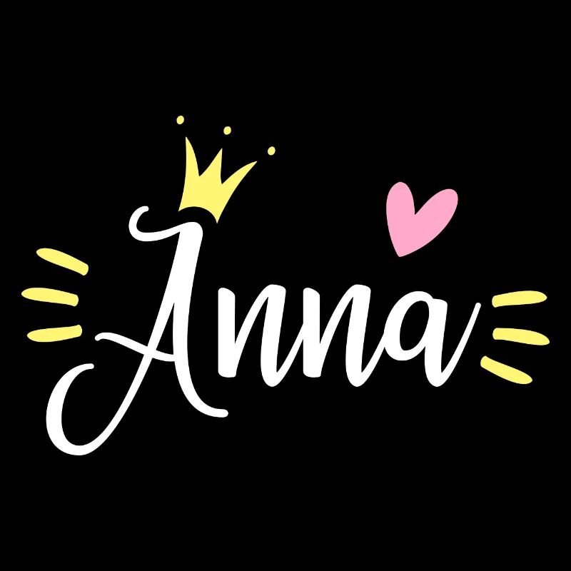 Couronne de nom d’Anna