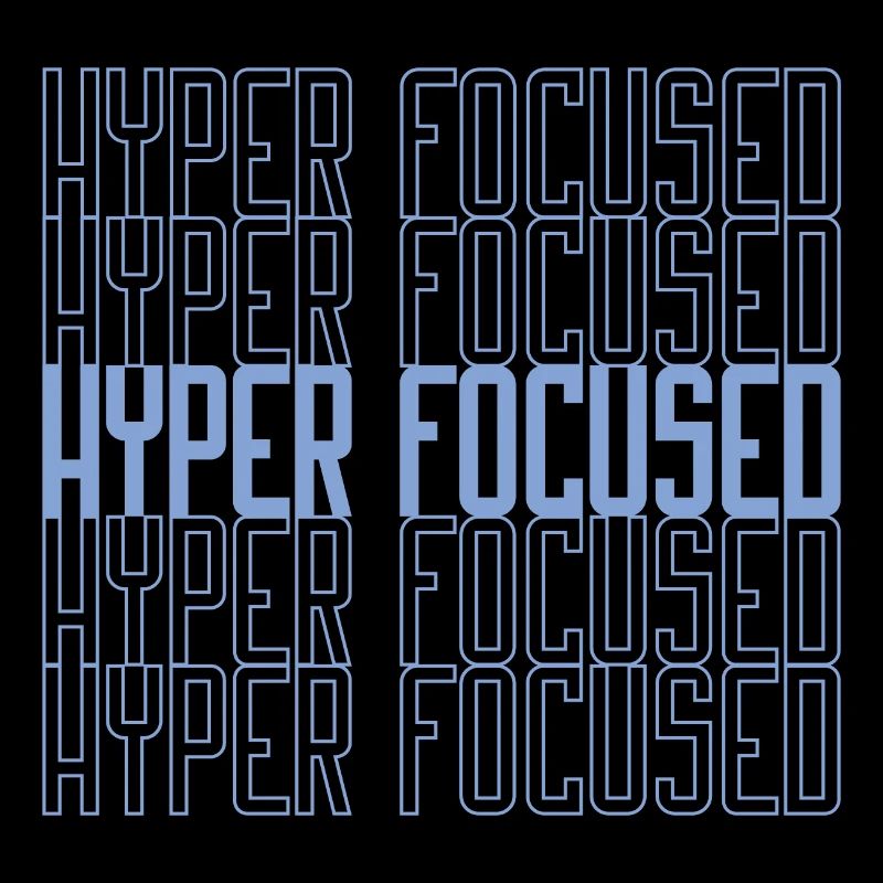 Hyperfocused in blau