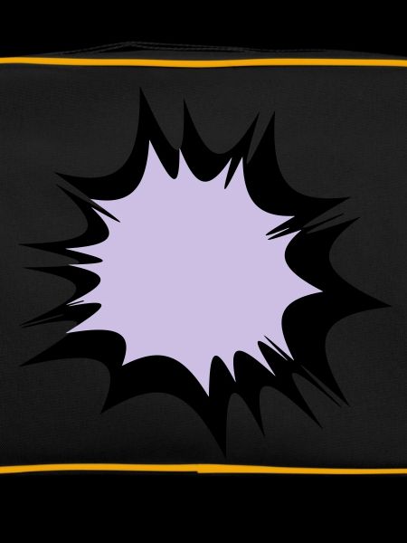 Comic speech bubble explosion