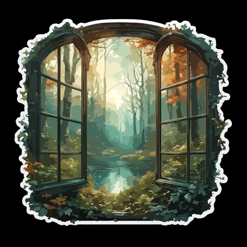 Window in the Forest / Trees / View / Wilderness