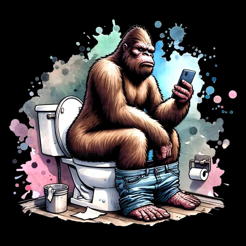 Doing Sassy Stuff Funny Bigfoot