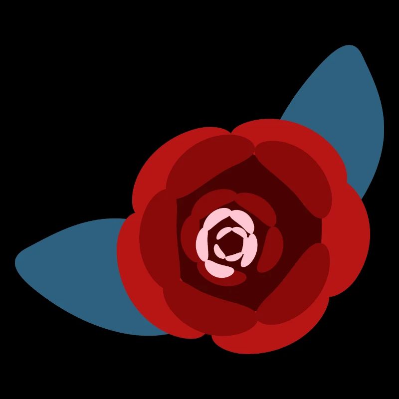 Rote Kamelienblüte