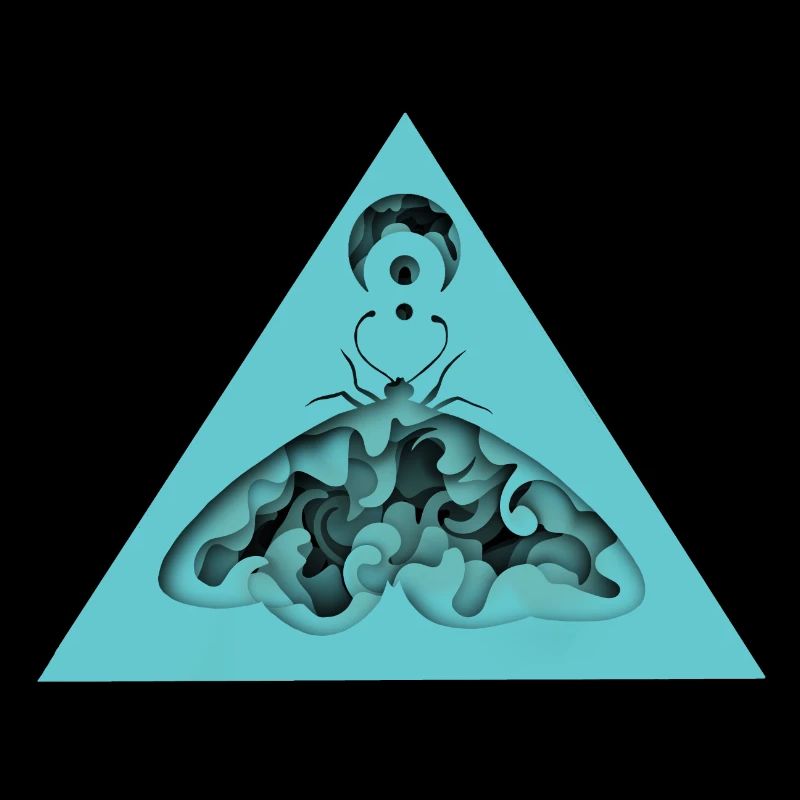 Infinity Moth - Boho Moths 3D Papercut Design