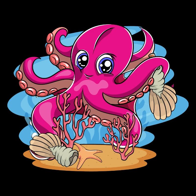 Mignon Octopus Ocean Animal Gift Idea Octopus