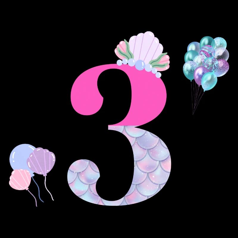 3rd birthday mermaid