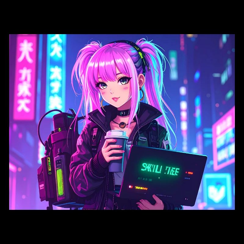 Pink Coder Girl – Compétence : mignonne et élégante