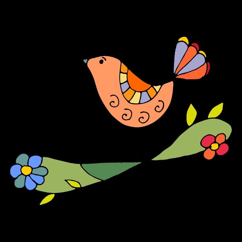 Bunter Vogel