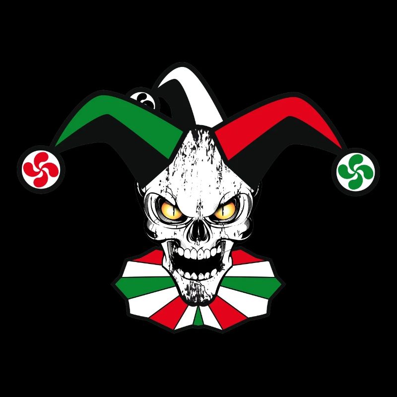 Basque skull Harlequin