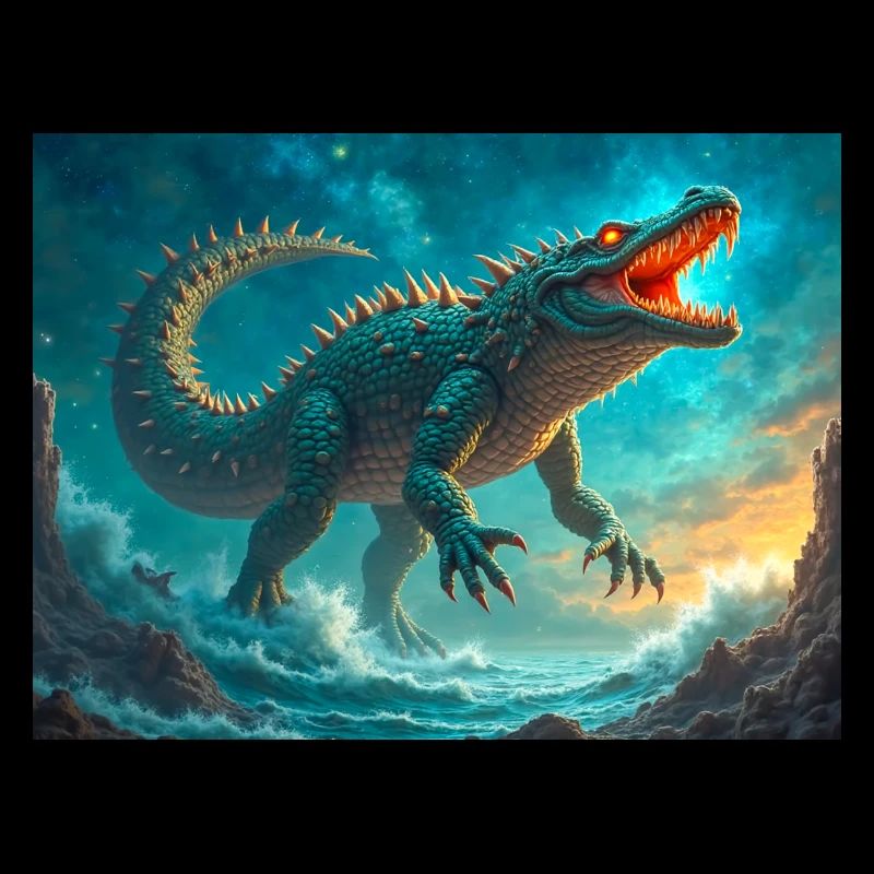 Cipactli, monstre de création aztèque de primordial