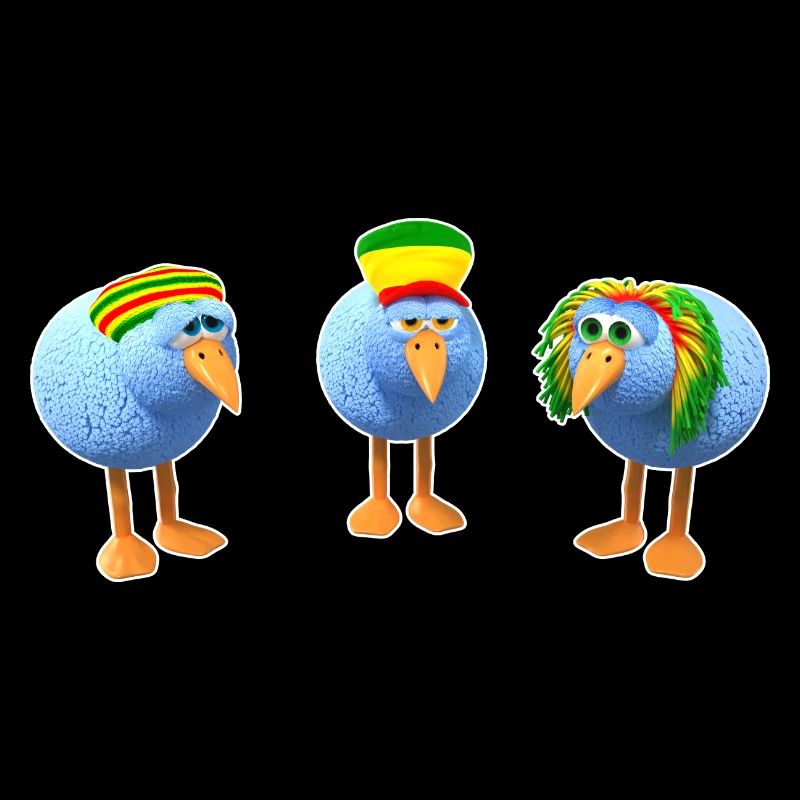 Three little Reggae Birds