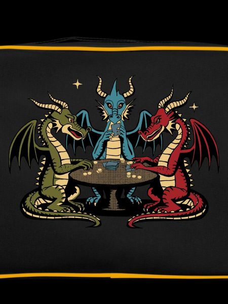 Dragons playing cards