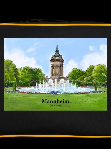 Wasserturm Mannheim Aquarell