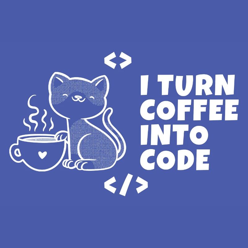I turn coffee into code Programmierer Entwickler