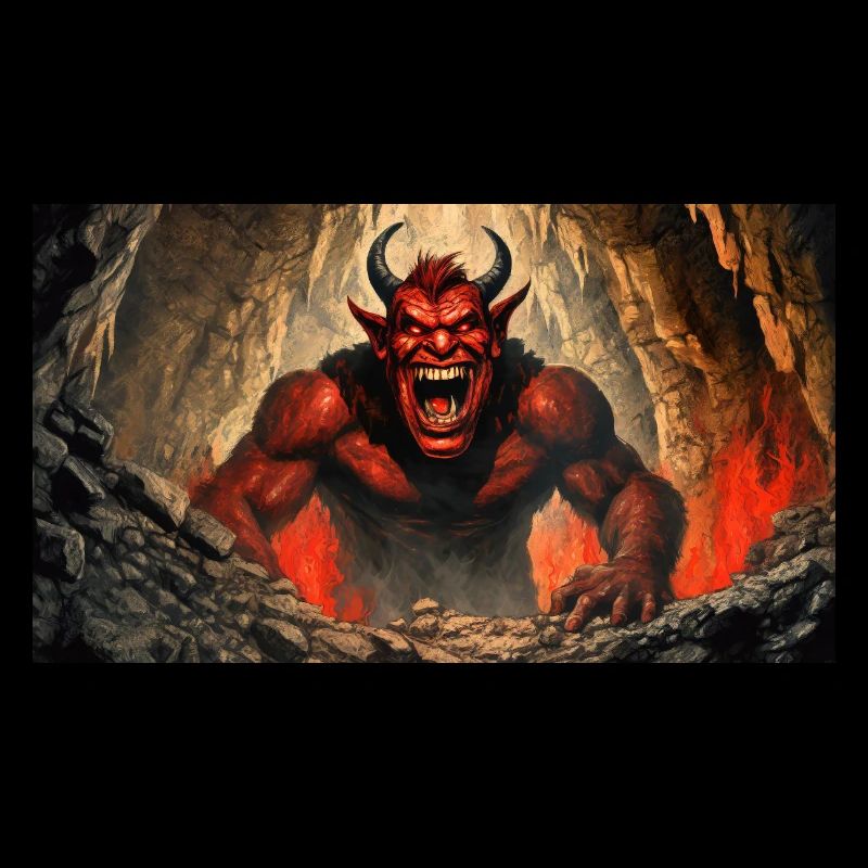 devil evil laugh smile monster dark horror scary