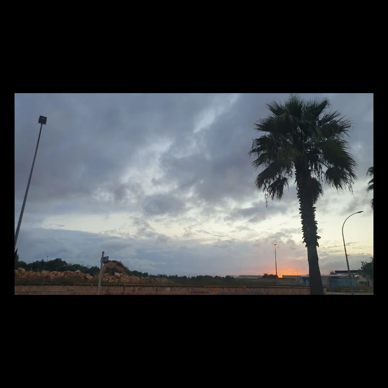 COUCHER de SOLEIL Espagne Palm Sky