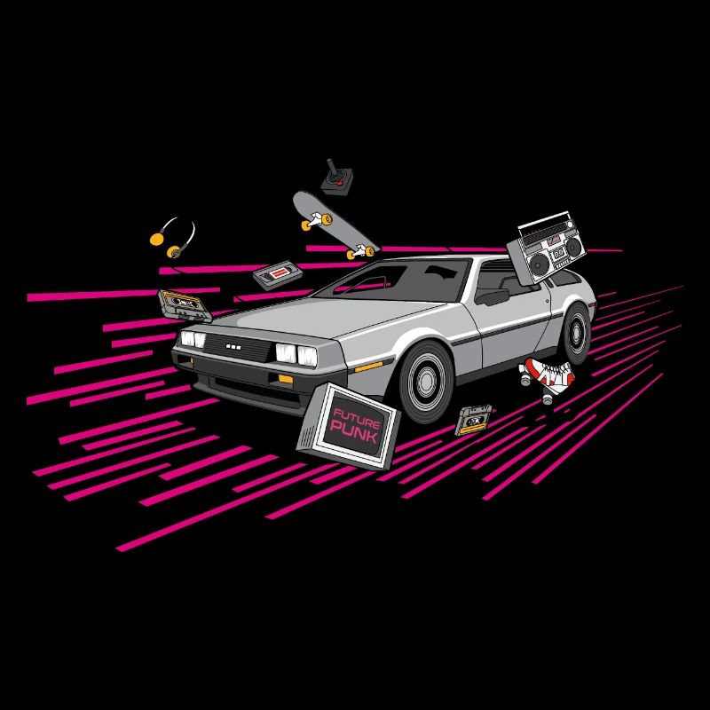 Delorean Future Punk Oldtimer Youngtimer Retro 80s