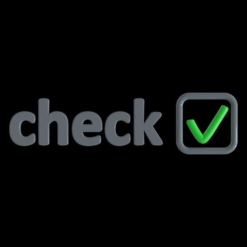 check box with green hook everything ok