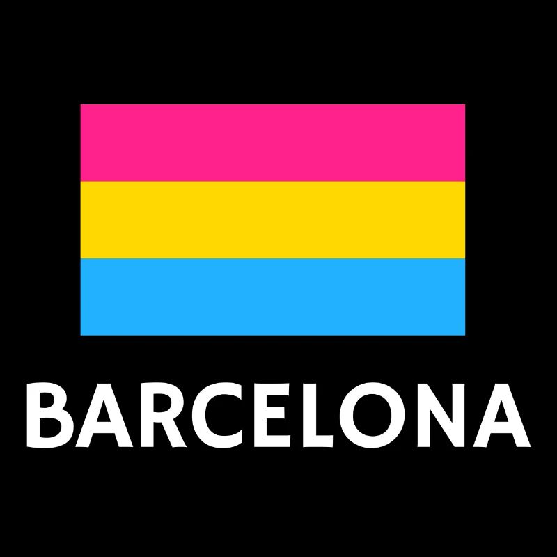 Drapeau de la Pan Pride Barcelone