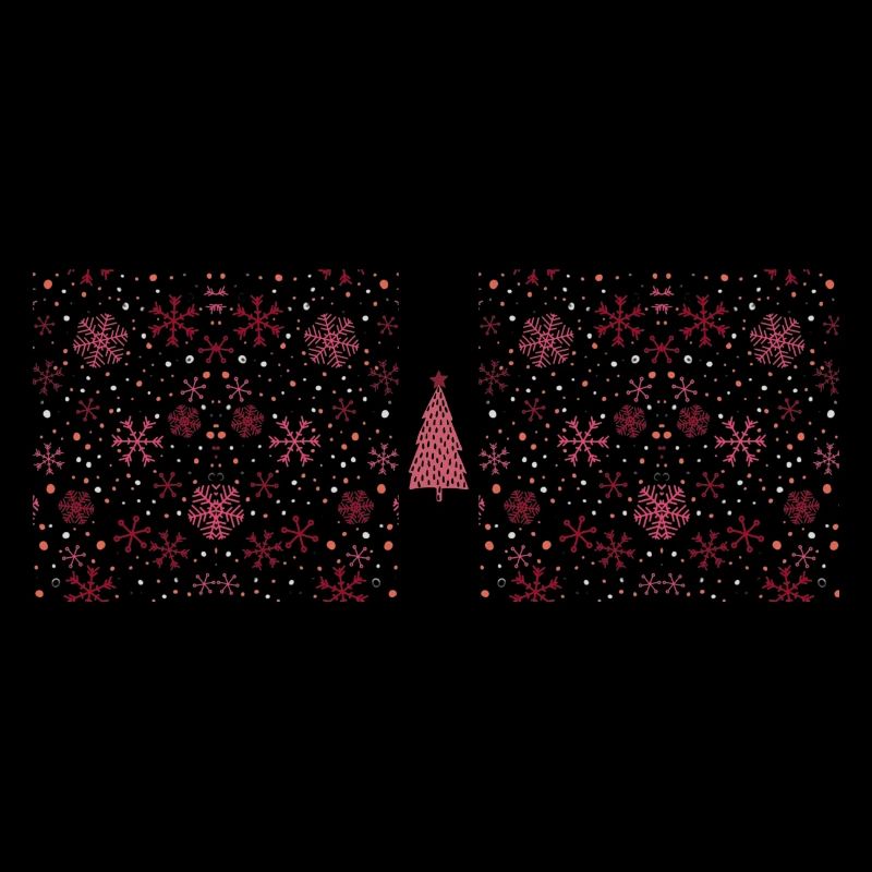 Christmas tree snowflakes