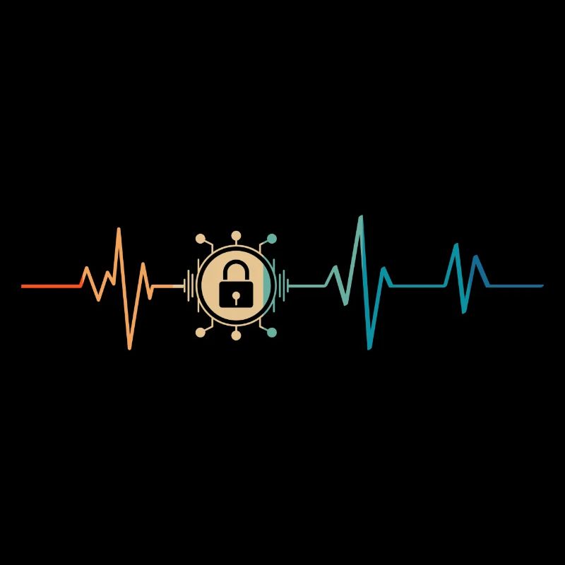 Retro Heartbeat Cyber Security