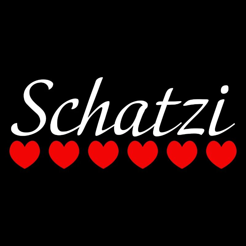 Herzchen Schatzi white