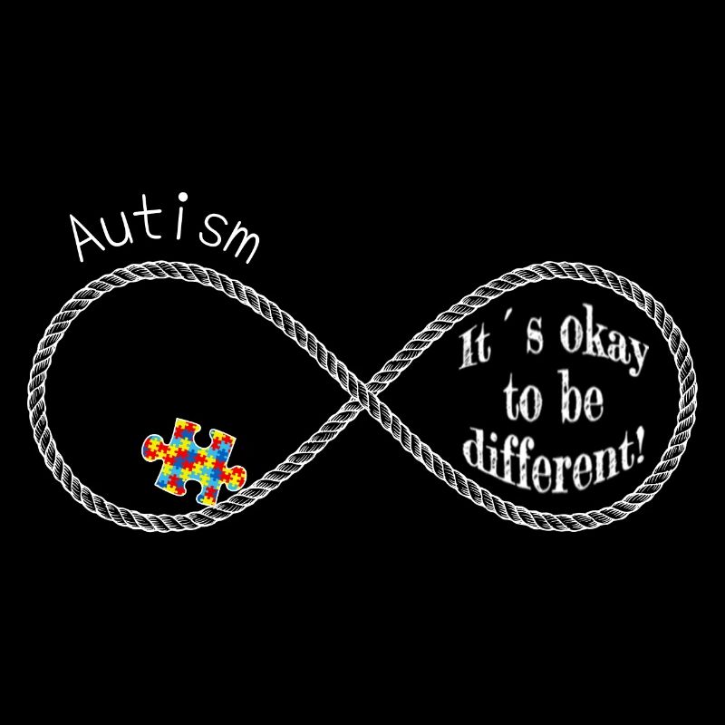 Autismus Bewusstsein - Infinity mit Puzzleteil