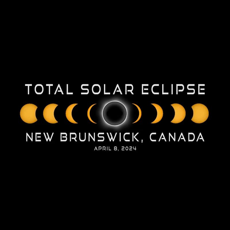 Nouveau-Brunswick Canada Éclipse solaire 2024 8 avril