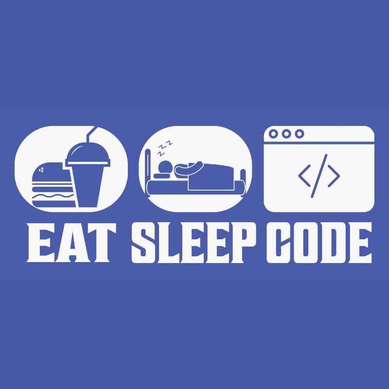 Codage logiciel Eat Sleep Code