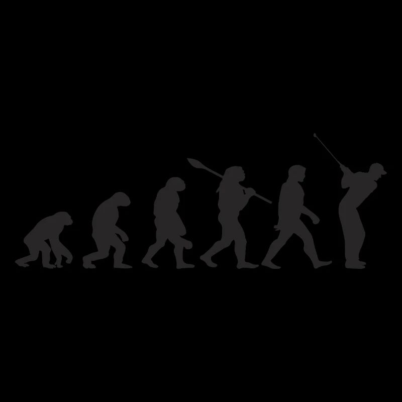 Golf Évolution Rétro Cadeau Pour Golfeurs
