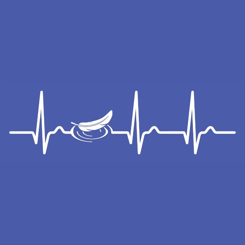 Courbe ECG - courbe cardiaque - source - eau - silence