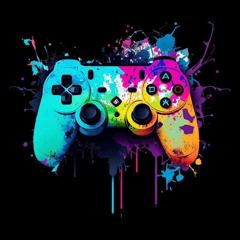 Neon Gaming Controller / Kontroller