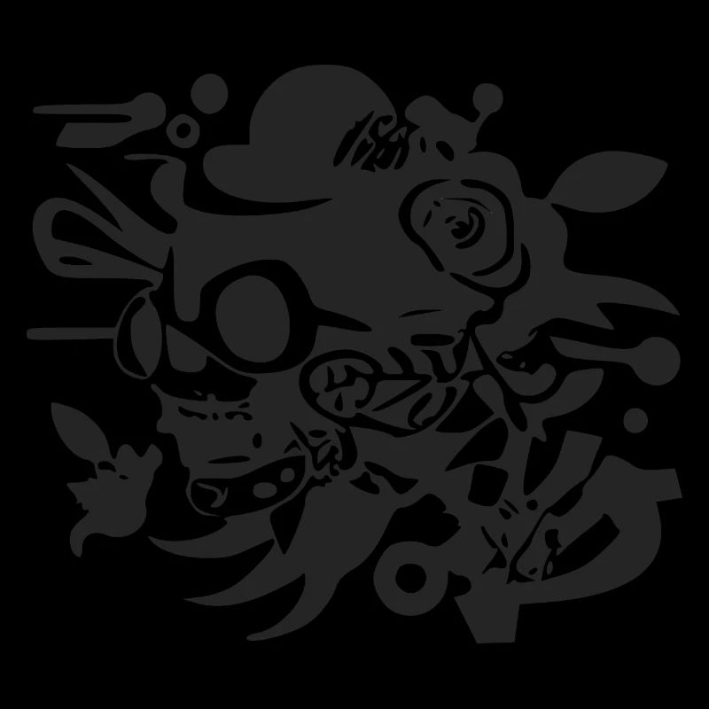 Crâne et fleurs