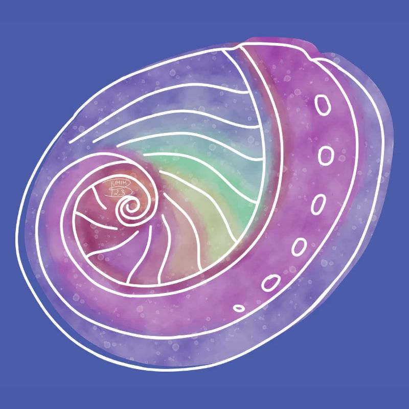 « Abalone », design de ligne boho, série « Shells »