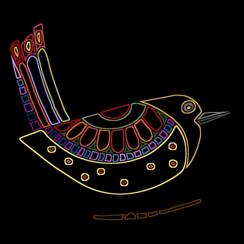 Bunter Vogel