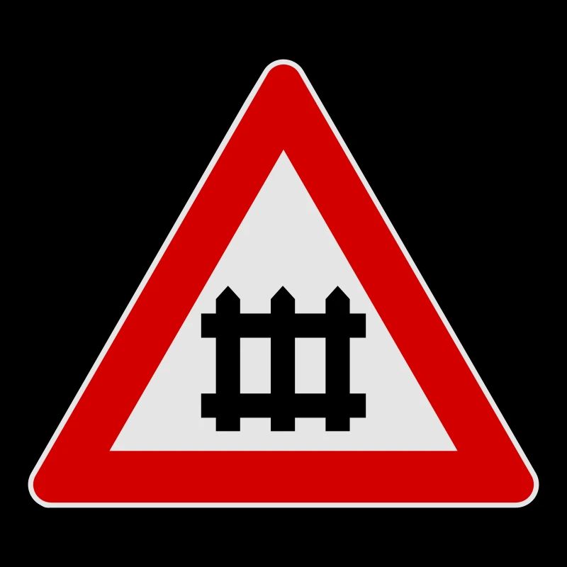Signe de porte avertissement de train