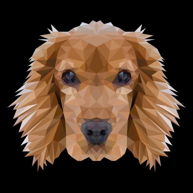Cocker Spaniel Hund Polygondesign