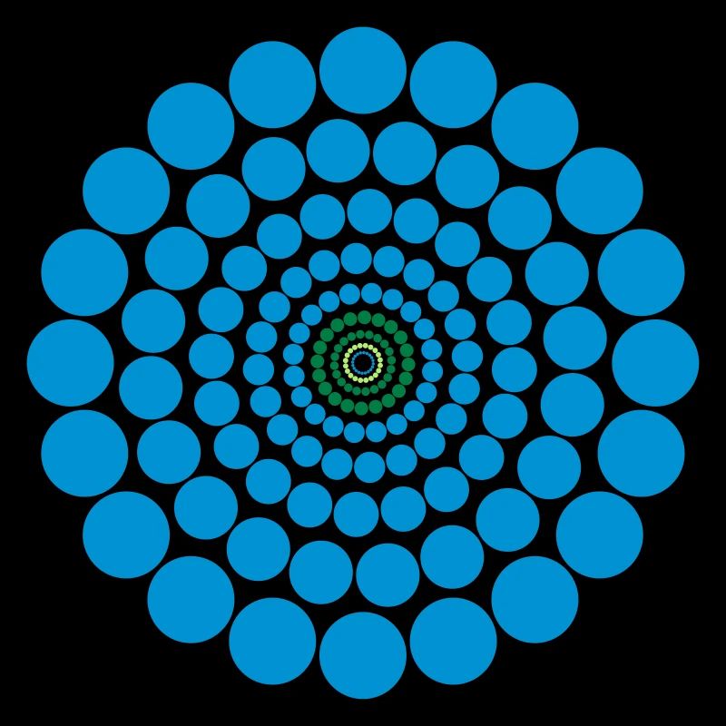 Circle Pattern Art Abstract Magical Gift Cool