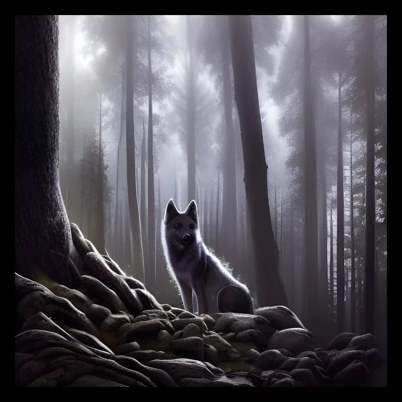 Wolf im Wald