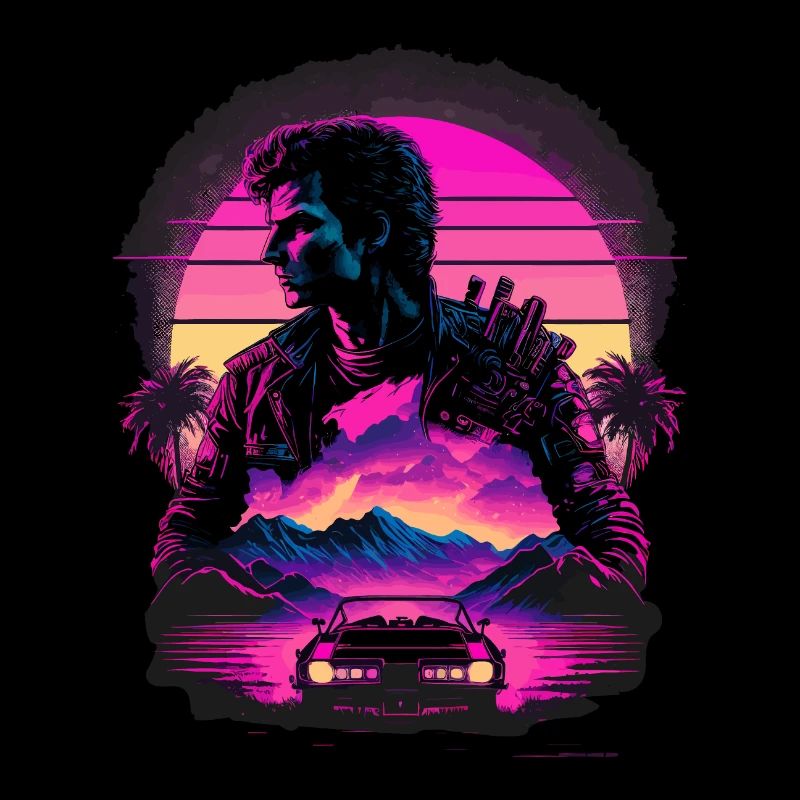 Synthwave-Kunst