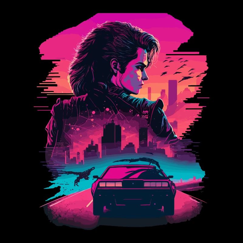 Retro Racing Mädchen