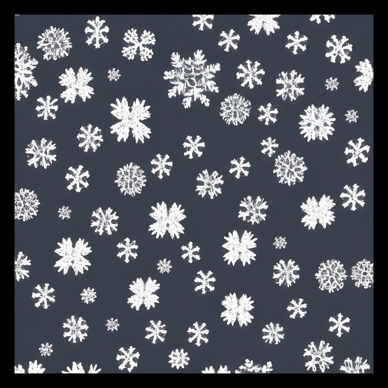 Snowflake pattern on the navy background