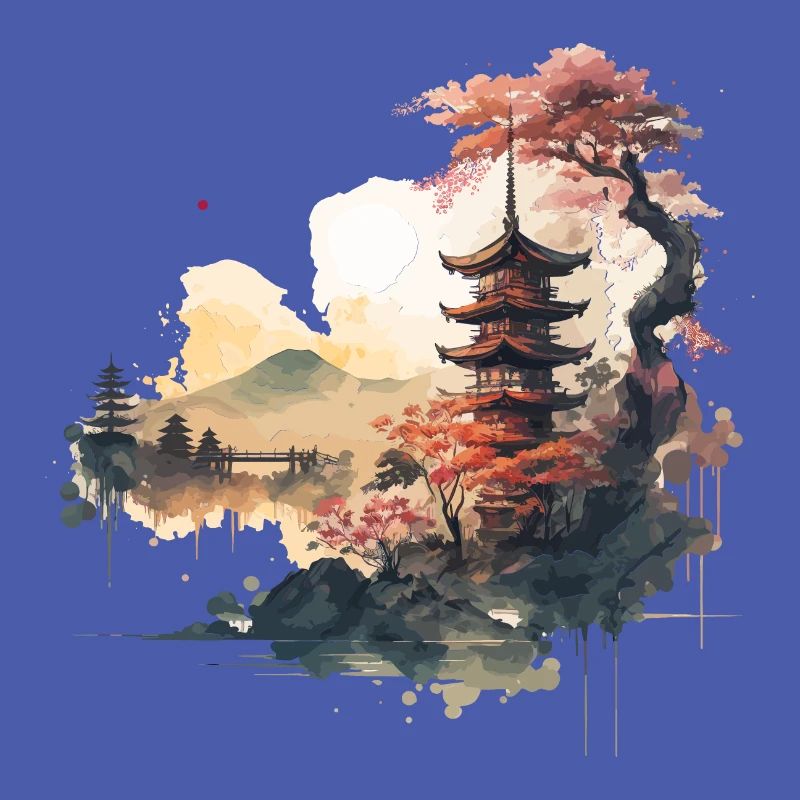 Asian Temple Artwork