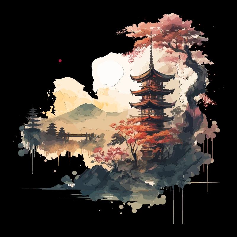 Asian Temple Artwork